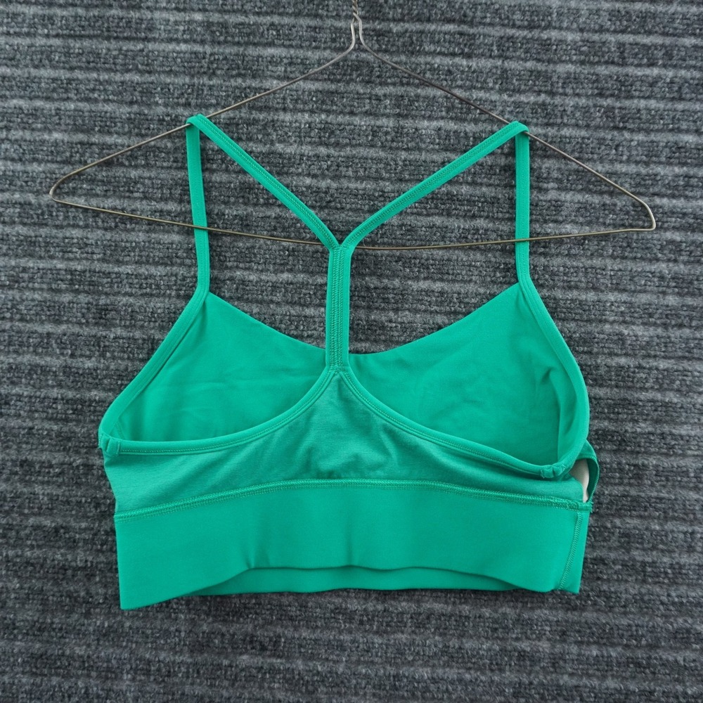Lululemon Sports Bra Womens 4 Green T-Back Strappy Activewear Yoga Workout